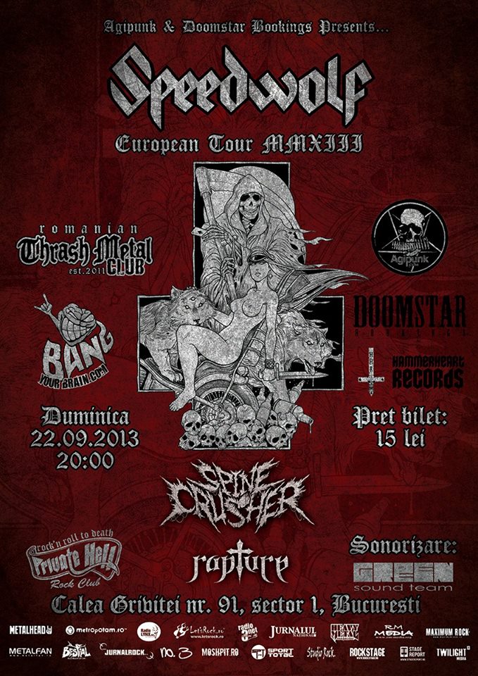 Concert Speedwolf in Bucuresti